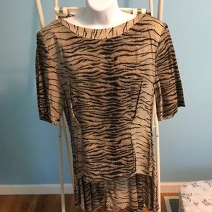 Vintage Melrose 2 piece Top/Skirt Leopard print